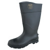 Servus CT Economy Knee Boots, Steel Toe, Size 8, 16 in H, PVC, Black, 1/PR #18821-080