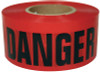Intertape Polymer Group Barricade Tape, 3 in x 1,000 ft, Red, Danger, 8/CA, #600RD1000