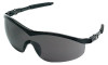 MCR Safety Storm Protective Eyewear, Gray Lens, Scratch-Resistant, Black Frame, Nylon, 1/EA, #ST112