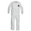 DuPont ProShield 50 Collared Coveralls w/Elastic Wrists/Ankles, White, Small, 25/CA, #NB125SWHSM002500