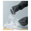 SHOWA 7700 Series Nitrile Gloves, Rolled Cuff, Medium, Black, 1/DI, #7700PFTM