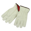 MCR Safety Synthetic Leather Split Cow Texture Driver Gloves, Large, Beige/Brown, 12 Pair, #3750L