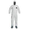 DuPont ProShield 50 Hooded Coveralls w/Attached Boots and Elastic Wrists, White, XL, 25/CA, #NB122SWHXL002500