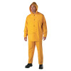 Anchor Products 3-Piece Rainsuit, Jacket/Hood/Overalls, 0.35 mm PVC/Poly, Yellow, X-Large, 1/EA, #4035XL