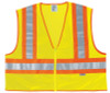 MCR Safety Luminator Class II Safety Vests, 3X-Large, Lime, 1/EA, #WCCL2LX3