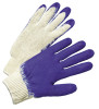 Anchor Products Latex Coated Gloves, Men's, Blue/White, 12 Pair, #39C122L