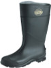 Servus CT Economy Knee Boots, Plain Toe Size 4, 16 in H, PVC, Black, 6/PR #18822-040