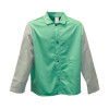 STANCO Flame Resistant Jackets, Large, Cotton Blend, Green, 1/EA, #FR630LT