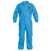 DuPont Proshield 10 Coveralls Blue with Elastic Wrists and Ankles, Blue, 2X-Large, 25/CA, #PB125SBU2X002500