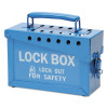 Brady Lock Box, 9 in L x 6 in H x 3 1/2 in W, Blue, 1/EA, #45190