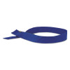 Ergodyne Chill-Its 6705 Evaporative Cooling Hook and Loop Bandanas, Solid Blue, 24/CA, #12317