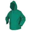 MCR Safety 388JH Dominator Hooded Rain Jackets, Nylon/PVC, Green, 16 in, Large, 1/EA, #388JHL