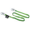 Honeywell Manyard Shock-Absorbing Lanyard, 6 ft, Anchorage Connection, 2 Snap Hooks, Green, 1/EA, #216TWLSZ76FTGN