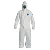 DuPont Tyvek 400D Coveralls with Attached Hood, Blue/White, Large, 1/CA, #TD127SWBLG0025CM