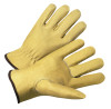 West Chester 4000 Series Pigskin Leather Driver Gloves, 2X-Large, Unlined, Tan, 12 Pair, #994KXXL