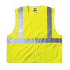 Ergodyne GloWear 8210Z Class 2 Economy Vests with Pocket, Zipper Closure, 2XL/3XL, Lime, 1/EA, #21057