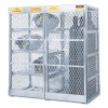 Justrite Aluminum Cylinder Lockers, Up to 8 Horizontal; and 10 Vertical Cylinders, 1/EA, #23008