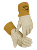 Caiman Kontour Welding Gloves, Cow Grain Leather, Large, Cream, 6/BX, #1869L