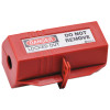 Brady Plug Lockouts, 220V/500V, Red, 1/EA, #65675