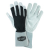 West Chester Nomex Tig Gloves, Nomex; Goat Leather; Kevlar Thread, Medium, Black; White; Gray, 1/PR, #9073M