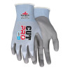 MCR Safety Cut Pro PU Palm/Fingers, X-Large, Gray/Light Blue, 12 Pair, #92718PUXL