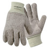 Wells Lamont Jomac String Knit Gloves, X-Large, Knit-Wrist, Brown/White, 12 Pair, #642HR
