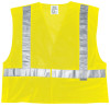 MCR Safety Luminator Class II Tear-Away Safety Vests, Large, Fluorescent Lime, 1/EA, #CL2MLL