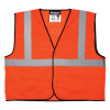 MCR Safety Safety Vests, 2X-Large, Fluorescent Orange, 1/EA, #VCL2MOX2