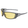 Honeywell A1500 Series Safety Eyewear, Amber Lens, Hard Coat, Gray Frame, 10/PK, #S2162