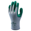 SHOWA Atlas Fit 350 Nitrile-Coated Gloves, Small, Gray/Green, 12 Pair, #350S07