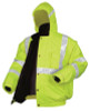 MCR Safety Luminator Bomber Plus Jackets, X-Large, Fluorescent Lime, 1/EA, #BPCL3LXL