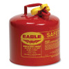 Eagle Mfg Type l Safety Can, 5 gal, Red, Flame Arrestor, Squeeze Handle, 1/CN #UI50S