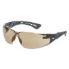 Bolle Rush+ Series Safety Glasses, Twilight Lens, Platinum Anti-Fog/Anti-Scratch, 10/BX, #40225