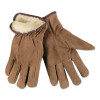 MCR Safety Insulated Drivers Gloves, Premium Grade Cowhide, Large, Piled Lining, 12 Pair, #3170L