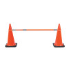 Cortina Safety Cone Bar, Retractable, 5' to 9', Hard Plastic, 3-3" Reflective, Orange, 1/EA, #03824CB