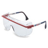 Honeywell Astrospec OTG 3001 Eyewear, Clear Lens, Anti-Fog, Blue/Red/White Frame, 10/BX, #S2530C