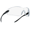 Bolle Cobra Series Safety Glasses, Anti-Scratch Anti-Fog Clear Lenses, Black/Gray, 1/PR, #40037