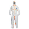 DuPont Tyvek Hooded Coveralls with Elastic Wrists and Ankles, X-Large, White, 25/CA, #TJ198TWHXL0025PI
