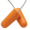 Jackson Safety H10 Disposable Earplugs, Soft Foam, Orange, Corded, 100/BX, #67212