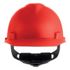 MSA V-Gard Cap-Style Hard Hat with Fas-Trac III Suspension, Matte, Red, 1/EA, #10203086