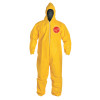 DuPont Tychem 2000 Coveralls with Attached Hood, X-Large, Yellow, 12/CA, #QC127SYLXL001200