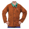 Best Welds Split Cowhide Leather Jackets, 3X-Large, Lava Brown, 1/EA, #12003XL