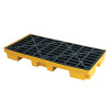 Brady SPC Spill Containment Decks, Blue/Yellow, 2,500 lb, 21 gal, 52 in x 26 in, 1/EA, #SCSD2