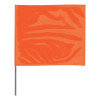 Presco Stake Flags, 4 in x 5 in, 30 in Height, Orange Glo, 100/BD, #4530OG