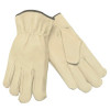 MCR Safety Drivers Gloves, Economy Grain Pigskin, Keystone Thumb, Medium, Unlined, 12 Pair, #3401M