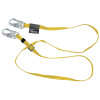 Honeywell Adjustable Web Lanyard, 10 ft, Harness; Anchorage Connection, 310lb Cap, Yellow, 1/EA, #210WLSZ710FTYL