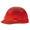 MSA SmoothDome Slotted Caps, 4 Point, Fast-Trac Ratchet, Red, 1/EA, #10074071