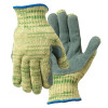 Wells Lamont Whizard Metalguard Mastergrip Gloves, Large, Gray/Green/Yellow, 1/PR, #1880LLP
