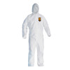 Kimberly-Clark Professional KLEENGUARD A20 Breathable Particle Protection Coveralls, XL, Elastic, Hood, Zip, 24/CA, #49114