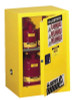 Justrite Yellow Countertop & Compact Cabinets, Manual-Closing Cabinet, 12 Gallon, 1/EA, #891200